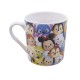 Caneca De Porcelana Mickey & Minnie Tsum Tsum Personagens 250ml - Disney