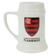 Caneca Porcelana Branca 500ml - Flamengo