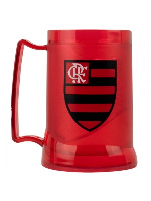 Caneca Vermelha Gel Isolante Térmico 400ml - Flamengo