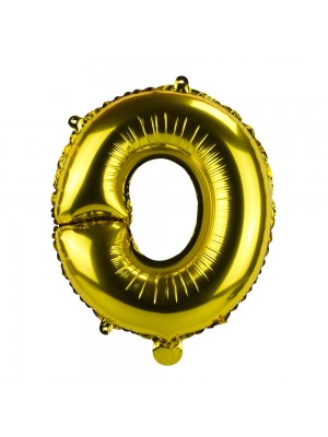Balão Metalizado Letra O Dourado 34x8.5x30cm