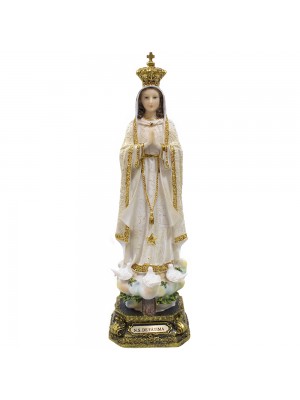 Nossa Senhora De Fátima 31cm Enfeite em Resina