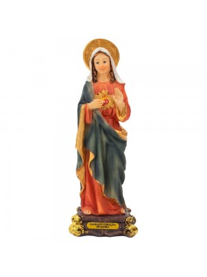 Sagrado Coração De Maria 15.5cm - Enfeite Resina