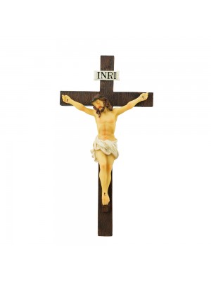 Crucifixo Para Parede 23cm - Enfeite Resina