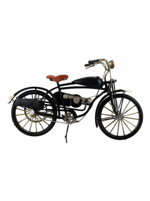Bicicleta Motorizada Preta 18.5x31.5x10cm Estilo Retrô - Vintage