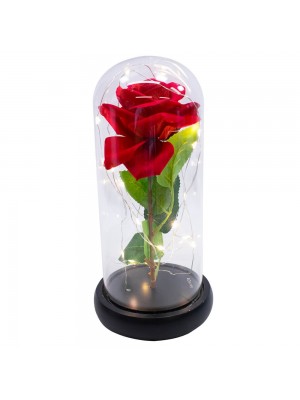 Luminária Rosa Encantanda A Bela E A Fera 24x12cm - Disney