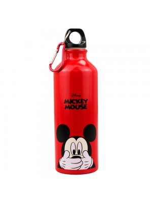 Garrafa Alumínio Vermelho Mickey Tapa Boca 500ml - Disney