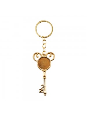 Chaveiro Chave Mickey Dourado 7cm - Disney
