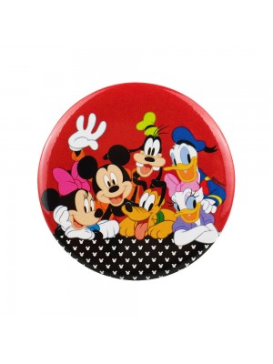 Broche Metal Turma Mickey Minnie 4x4cm - Disney