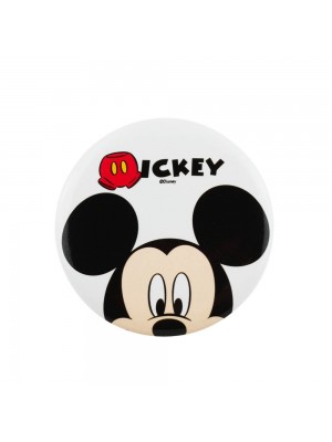 Broche Branco Metal Mickey 4x4cm - Disney