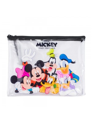 Necessaire Estojo Transparente Turma Mickey 17x21cm - Disney