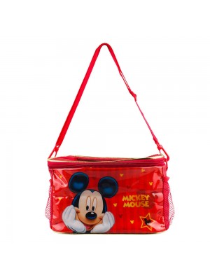 Bolsa Vermelha Térmica Lancheira Mickey 15x27x18cm - Disney