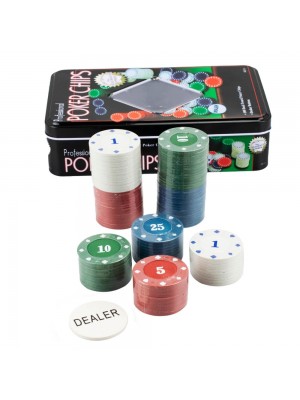 Jogo Poker 100 Fichas 1 Botão