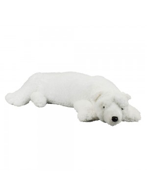 Urso Polar Deitado Realista 60cm - Pelúcia