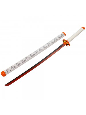 Espada Decorativa Japonesa Katana Branca Samurai Modelo A 75cm