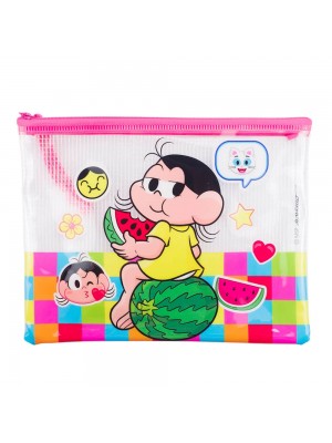 Necessaire Estojo Transparente Magali 17x21cm - Turma Da Mônica