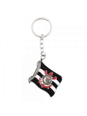 Chaveiro Bandeira Time 5cm - Corinthians