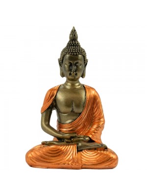 Buda Vestimenta Bronze Dhyani Mudra 12cm
