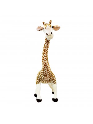 Girafa De Pé Com Pescoço Dobrável 88cm - Pelúcia