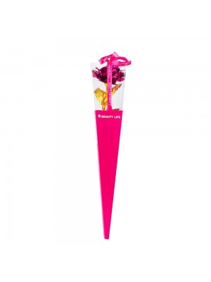 Rosa Artificial Pink Luzes 36x7cm