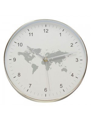 Relógio Parede Mapa Mundi 30x30cm
