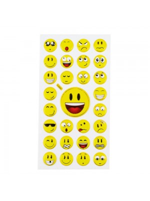 Cartela Adesivos Emojis Modelo B