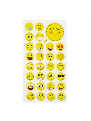 Cartela Adesivos Emojis Modelo H