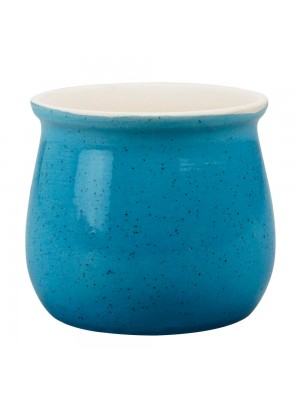 Vaso Porcelana Azul 7x7.5x7.5cm