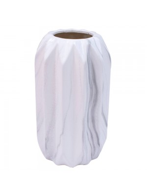 Vaso Porcelana Branca 20x11.5x11.5cm