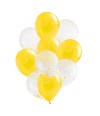 Jogo 10 Balões Festa Amarelo