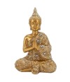 Buda Dourado Em Posição Gassho 12cm