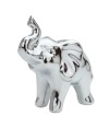 Elefante Prateado Cerâmica 9.5cm