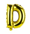 Balão Metalizado Letra D Dourado 34x8x25cm
