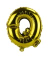 Balão Metalizado Letra Q Dourado 34x8x30cm