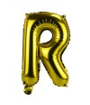 Balão Metalizado Letra R Dourado 35x8x25cm