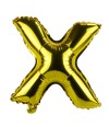 Balão Metalizado Letra X Dourado 33x11x34cm