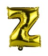 Balão Metalizado Letra Z Dourado 31x10x26cm
