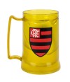 Caneca Gel Isolante Térmico Amarelo 400ml - Flamengo