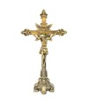Crucifixo Dourado De Mesa 54.5cm - Enfeite Resina