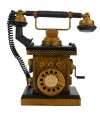 Telefone Preto Antigo Cofrinho 23x12.5x23cm Estilo Retrô - Vintage