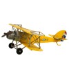 Avião Amarelo De Hélice 10x29x28cm Estilo Retrô - Vintage