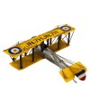 Avião Amarelo De Hélice 9.5x26x28cm Estilo Retrô - Vintage