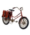 Bicicleta Vermelha 12.5x23.2x9cm Estilo Retrô - Vintage