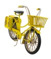 Bicicleta Amarelo 14x21x8.5cm Estilo Retrô - Vintage