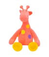 Girafa Rosa Pintas Coloridas 47cm - Pelúcia