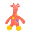 Girafa Rosa Pintas Coloridas 29cm - Pelúcia