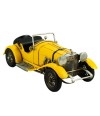 Carro Esportivo Amarelo 12,5x13x31cm Estilo Retrô - Vintage