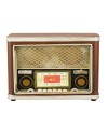 Rádio Antigo Cofre Porta Moeda 16.5x9.5x23.5cm Estilo Retrô - Vintage