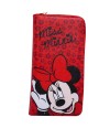 Carteira Vermelha Rosto Minnie 23x12cm - Disney