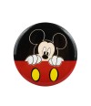 Broche Metal Preto Vermelho Mickey 4x4cm - Disney