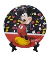 Suporte Panela Vidro Mickey 20x20cm - Disney